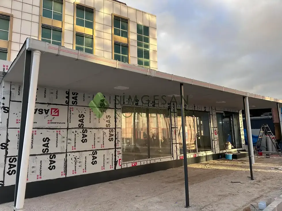 Modern 8x12 kafe konteyneri Simgesan