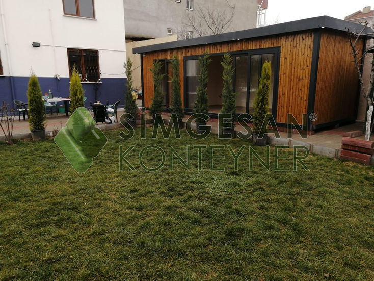 Simgesan ahşap konteyner ev modern tasarım