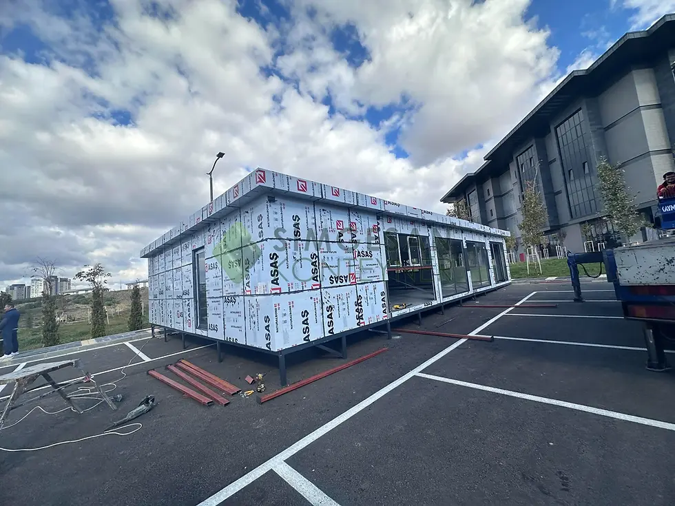 9x15 kompozit kaplama cafe konteyner dış cephe