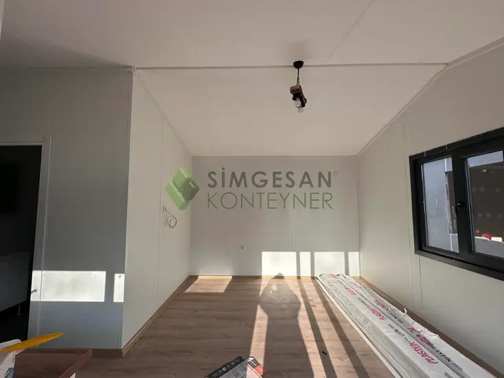 Kompakt 32m² konteyner ev yaşam alanı