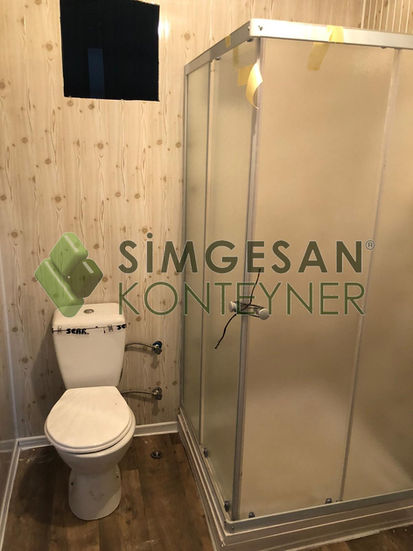 WC ve duşlu ahşap konteyner ev