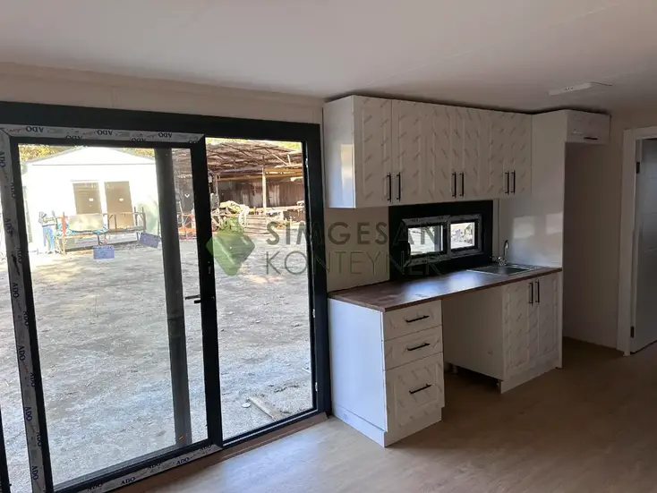 400x800 konteyner ev mutfak tasarımı