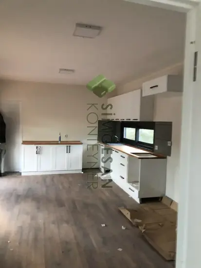 OSB ve alçıpan kaplamalı konteyner ev iç görünümü