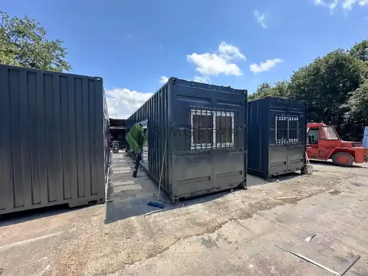 40ft HC konteyner ev çelik gövde güçlendirme detayı