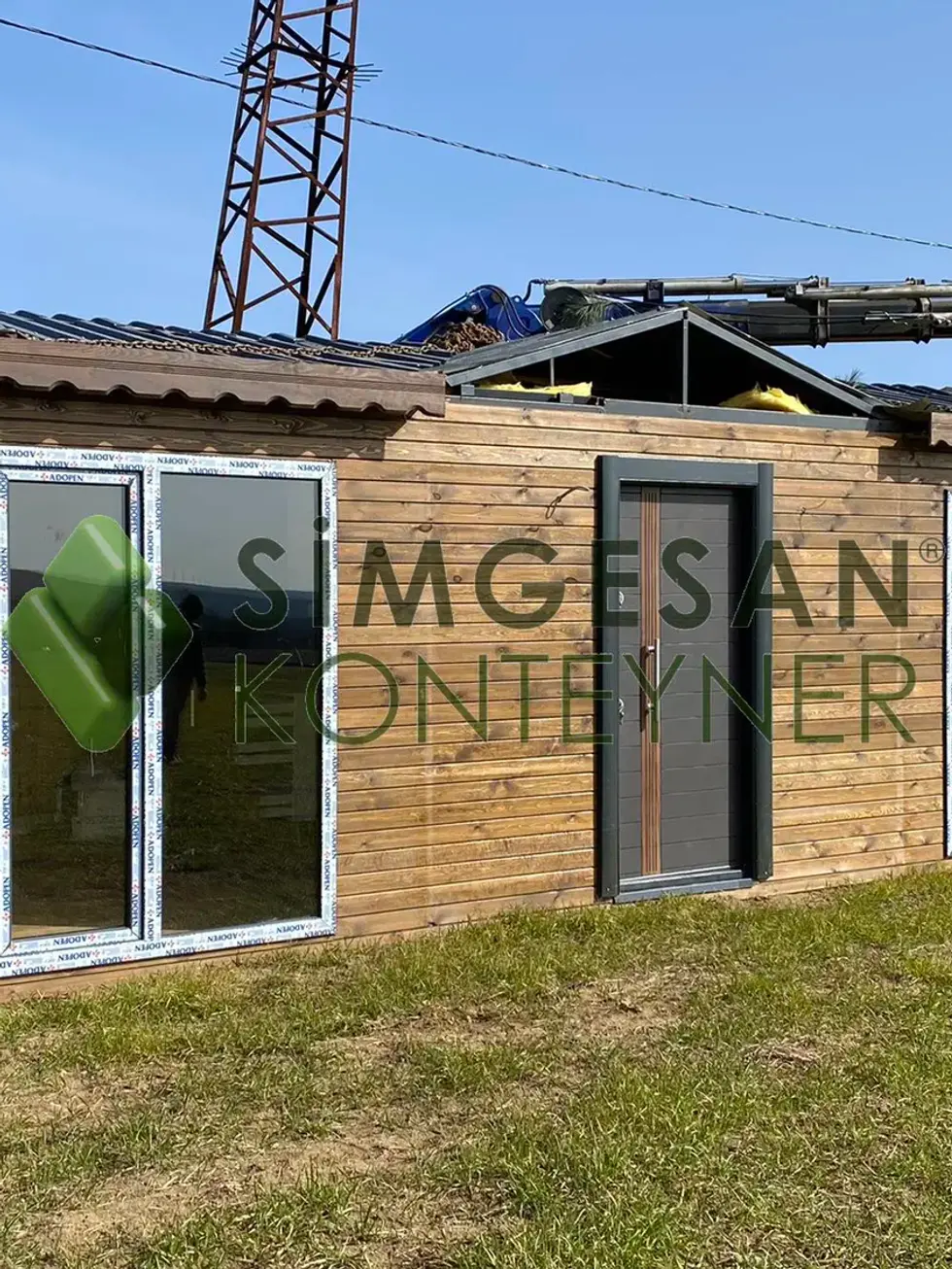 Bahçe için ideal 4x10 ahşap konteyner ev