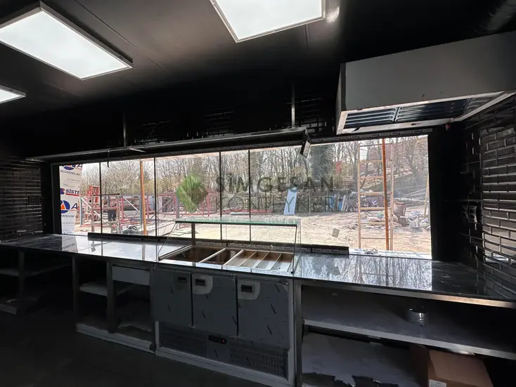 Soğutuculu salata bar iç detay