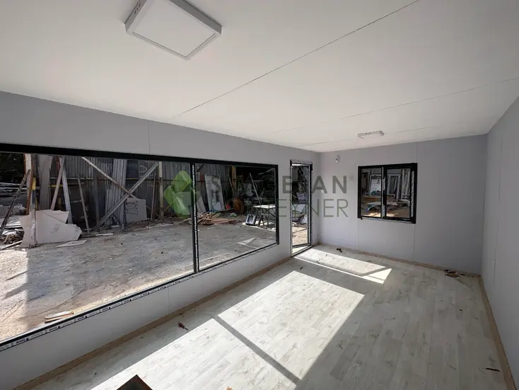 Taş yünü izolasyonlu ofis konteyneri