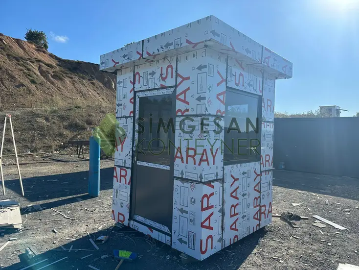 Kompakt güvenlik kabini kompozit cephe