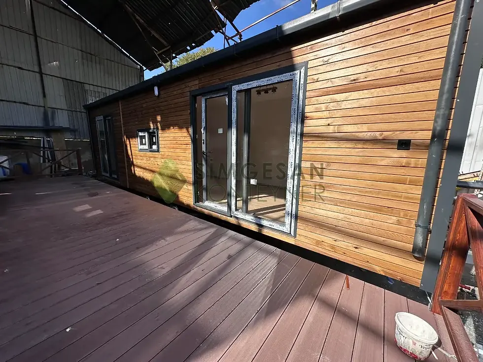 250 × 900 cm Verandalı Ruhsatlı Tiny House | Simgesan Tiny House – Simgesan Konteyner ürün görseli 2