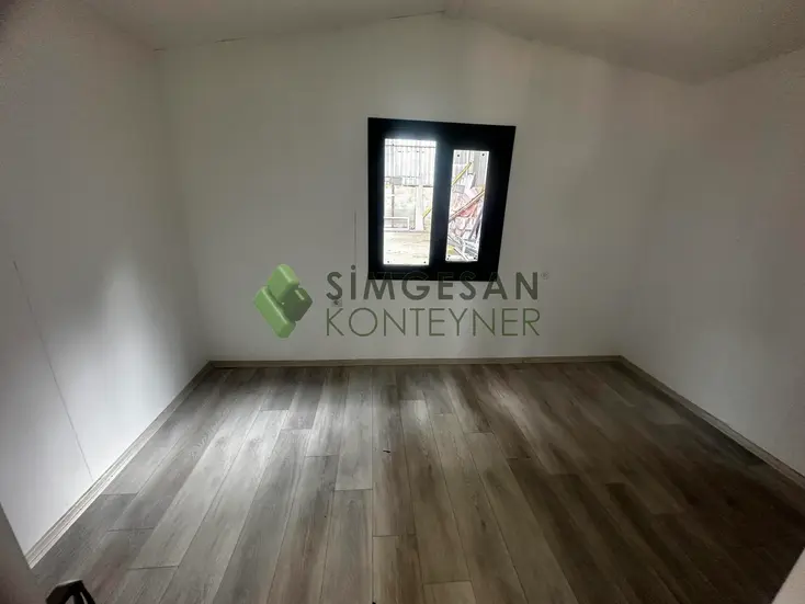 Konteyner ev iç mekan laminat parke zemin