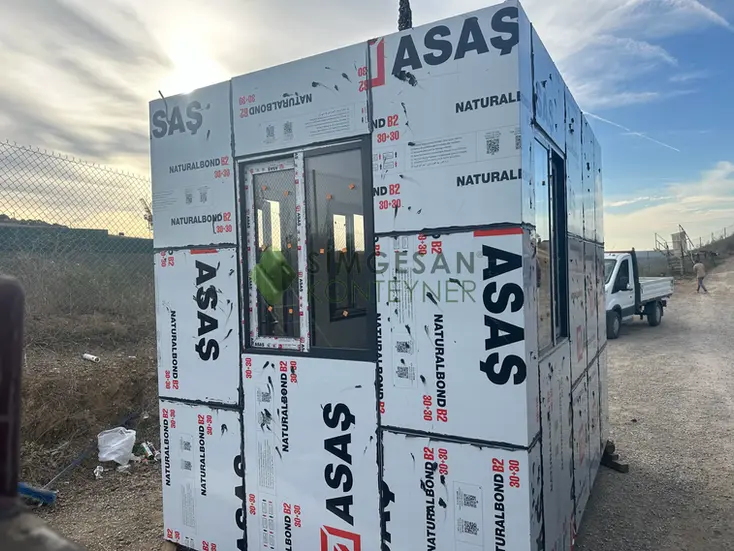 Şık ve taşınabilir modern güvenlik kulübesi modeli