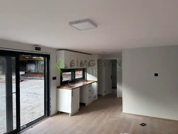 Taşyünü izolasyonlu ahşap konteyner ev