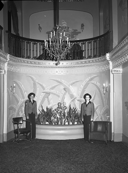 Vintage photo of concession employees at The Orpheum