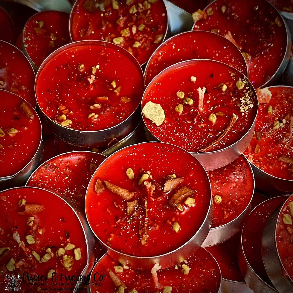 Mischievous Yule Spell Tea Lights