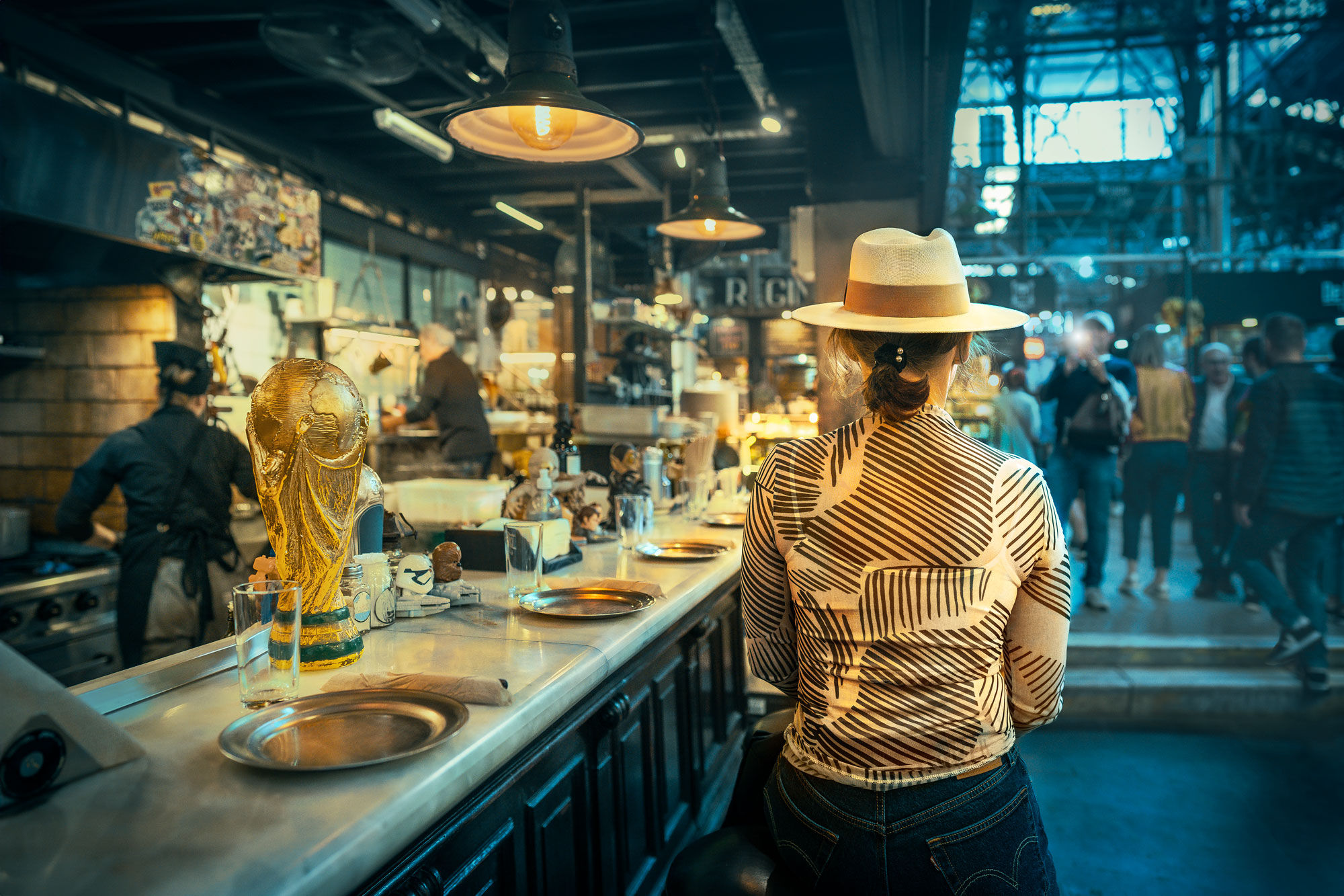 San Telmo Market. The tourist