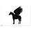 Thumbnail: Silhouette of a winged horse on white background, Pegasus ready to fly.