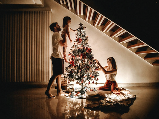 Family in a Gold Coast home celebrating Christmas and air conditioning inside the house
