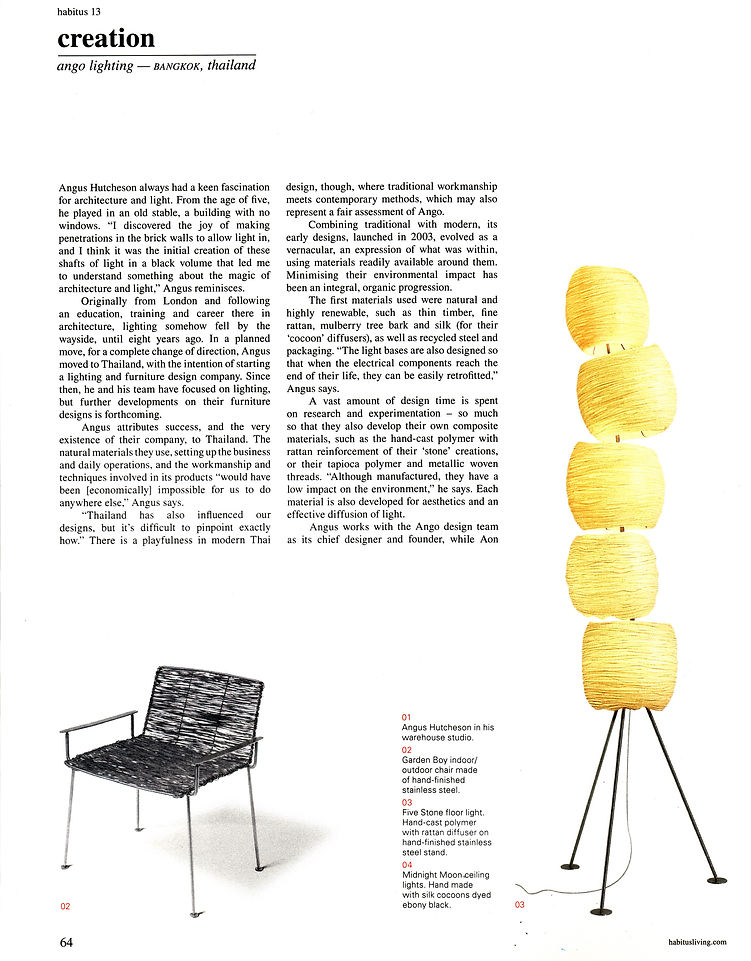 Floor light handcrafted lighting