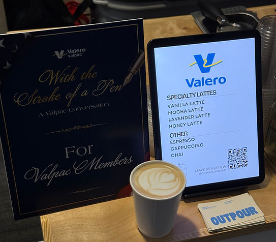 specialty coffee for corporate event planner in san antonio