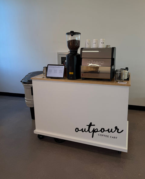 Branded coffee cart catering in San Antonio for marketing events and experiential brand activations.