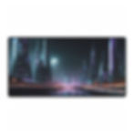 Futuristic City Desk Mat