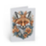Fox and Flowers Greeting Card