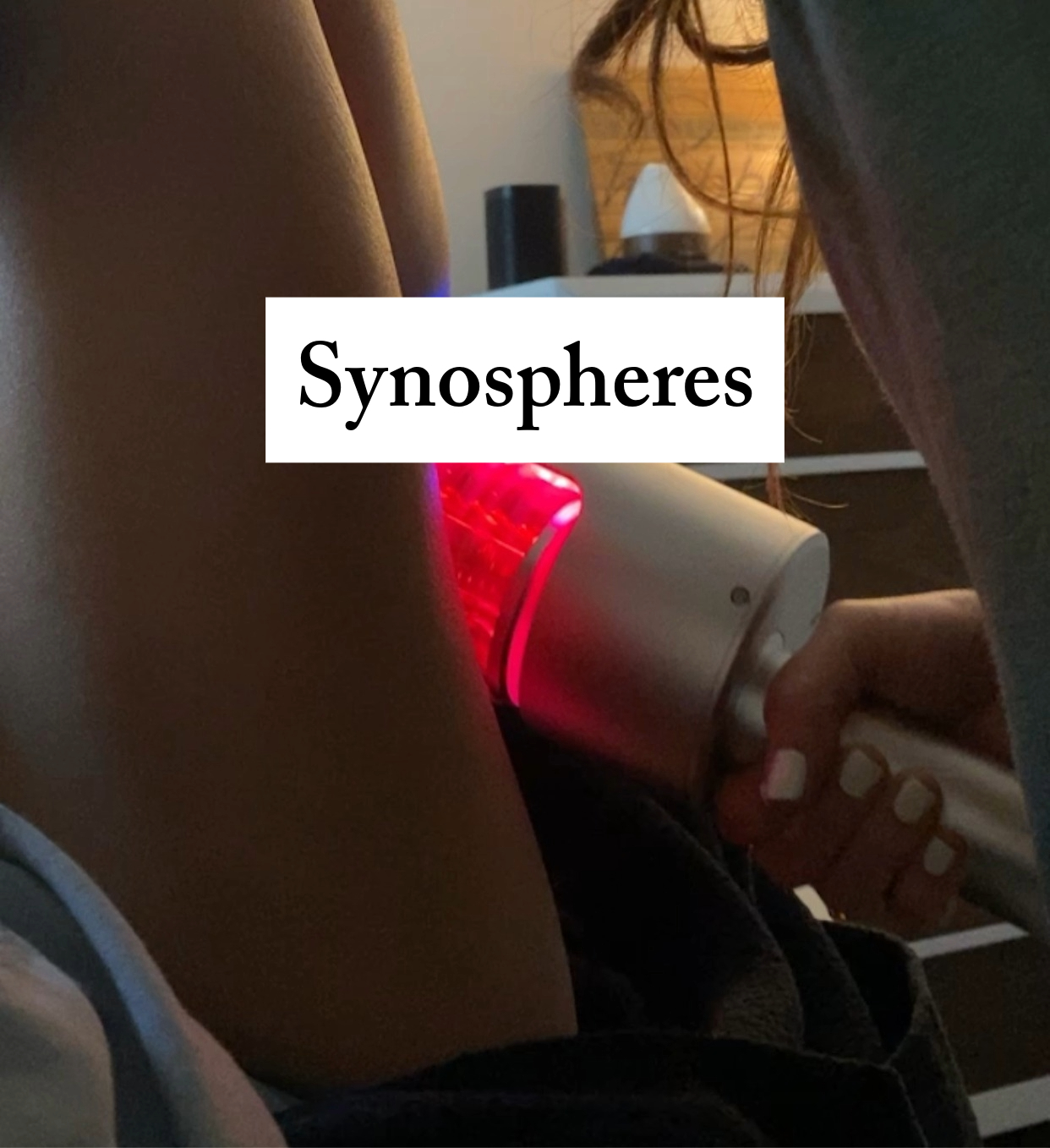 Red light therapy session