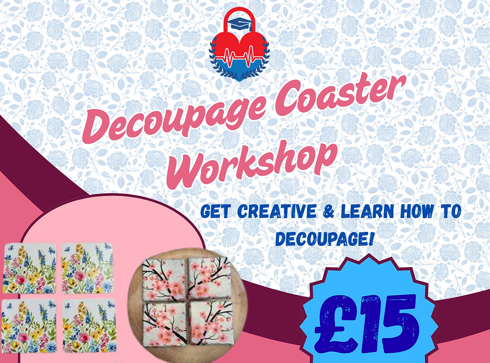 Decoupage Coaster Workshop