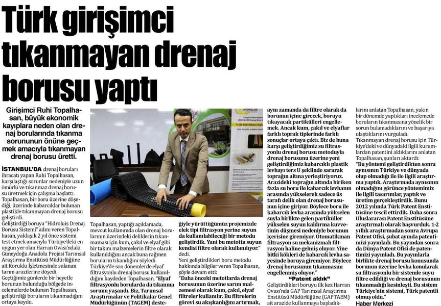 Drenaj Borusu Tıkanmaz