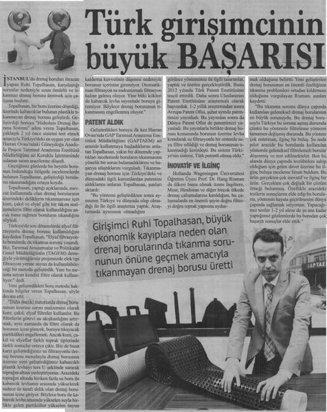 Tıkanmayan drenaj borusu