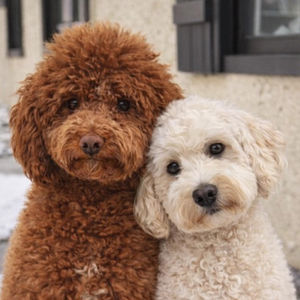 Chanel & Billy (Golden Doodle)