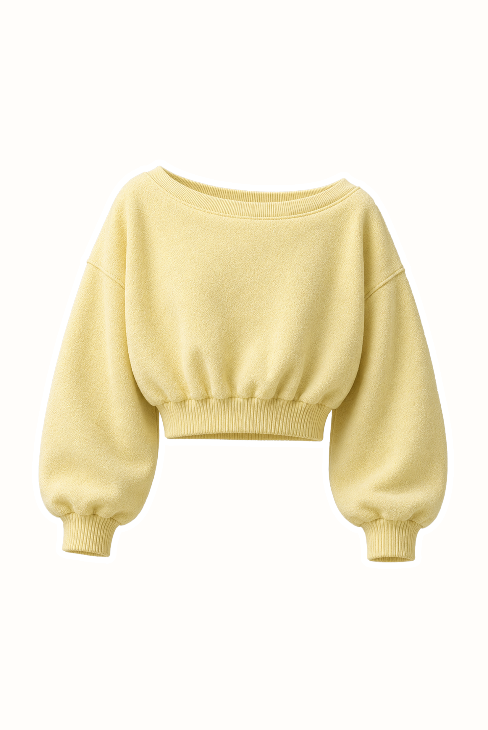 CROP OFF SHOULDER BUTTER