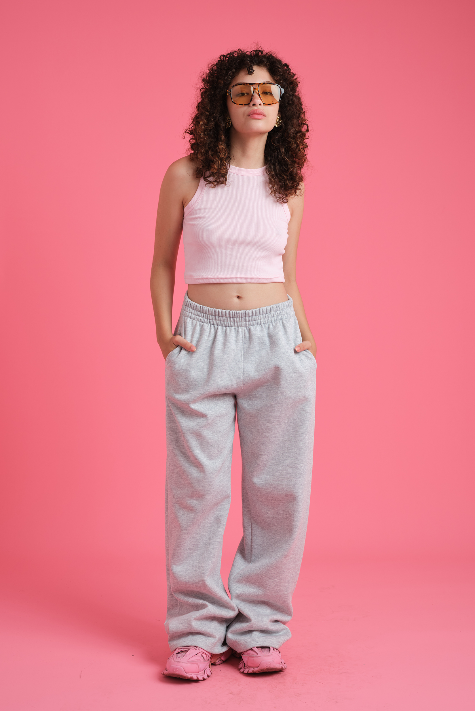 JOGGER WIDE LEG MELANGE