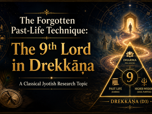 The Forgotten Past-Life Technique: The 9th Lord in Drekkāṇa