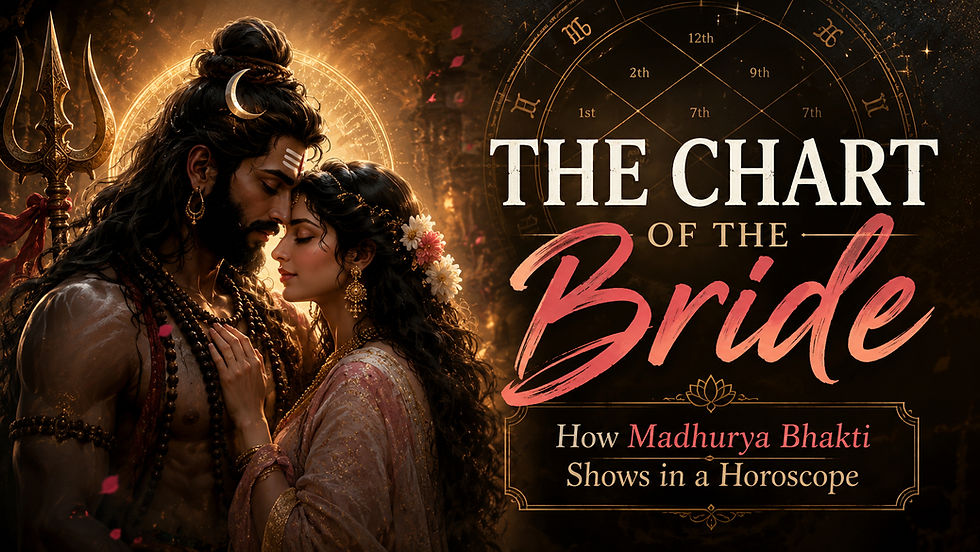 The Chart of the Bride: How Madhurya Bhakti Shows in a Horoscope
