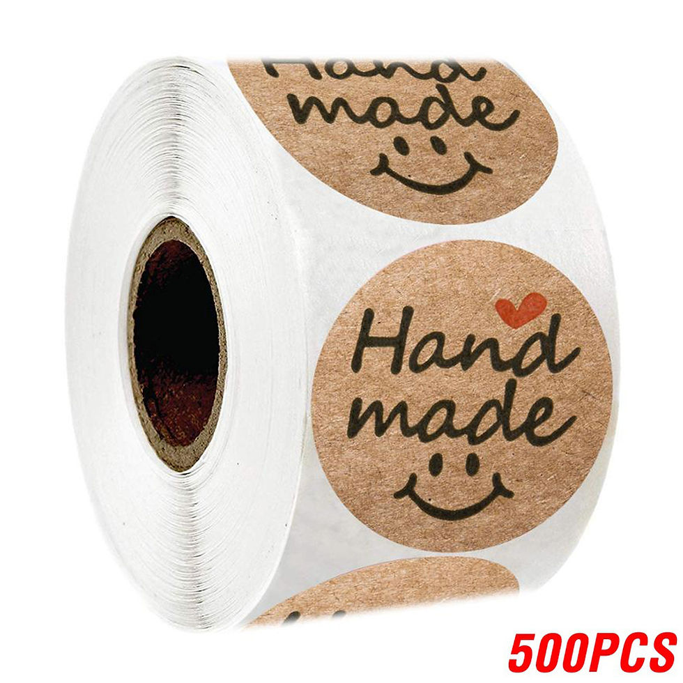 Miniatura: 100-500pcs Vintage Kraft Paper Stickers Scrapbook Gift Stationery Label Stickers