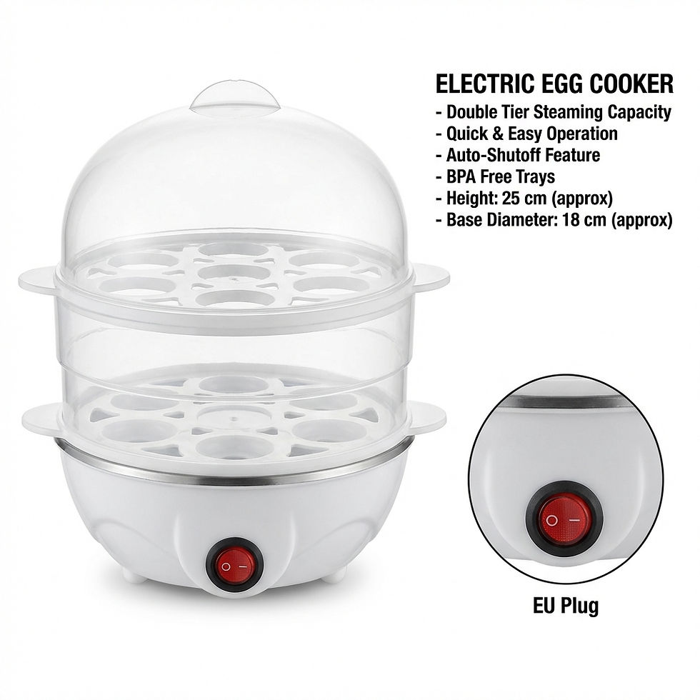 Miniatura: Double Layers Electric Egg Boiler Multifunctional Breakfast Cooking Machine Mini