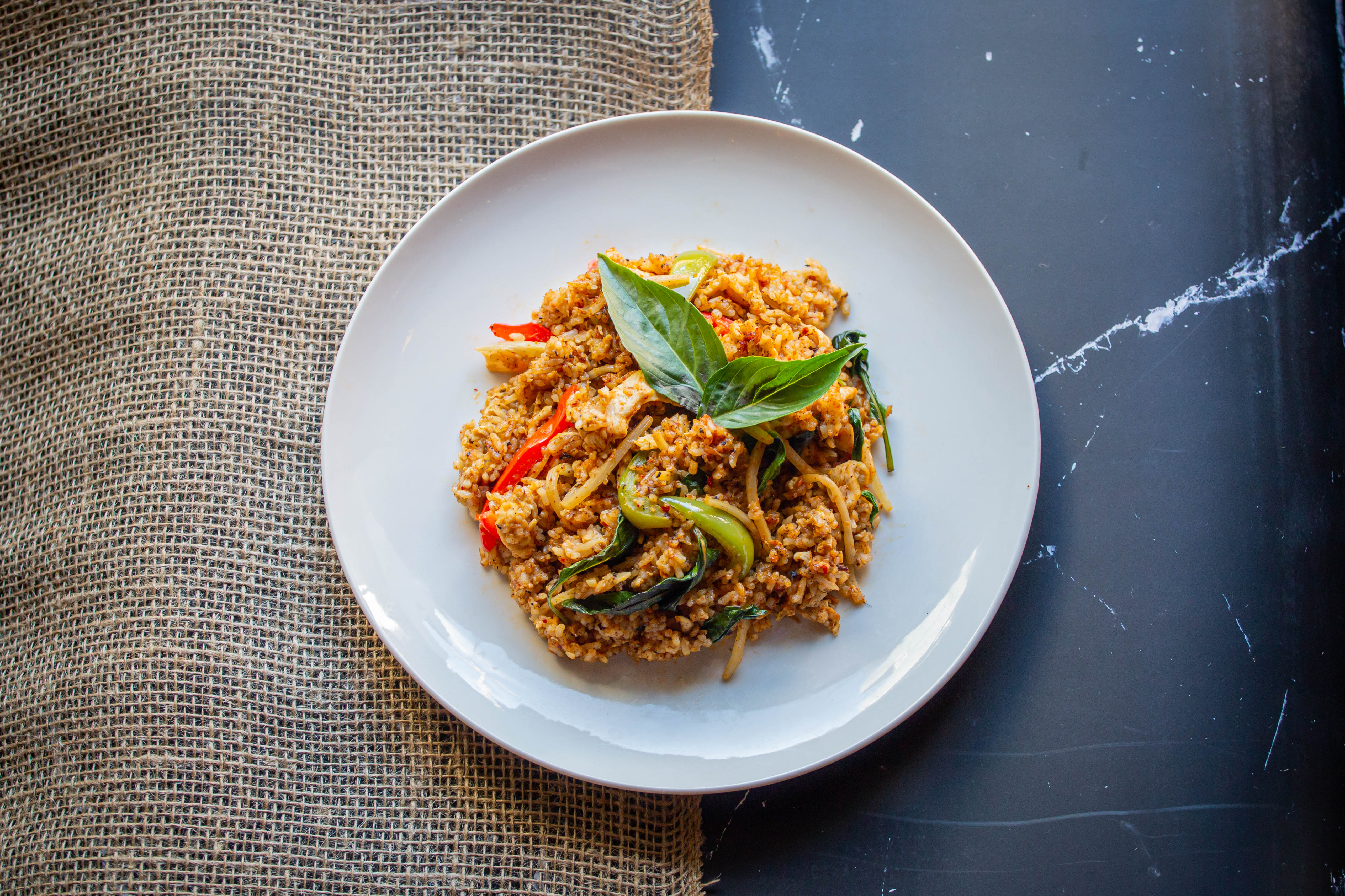 Arranged Food and Objects