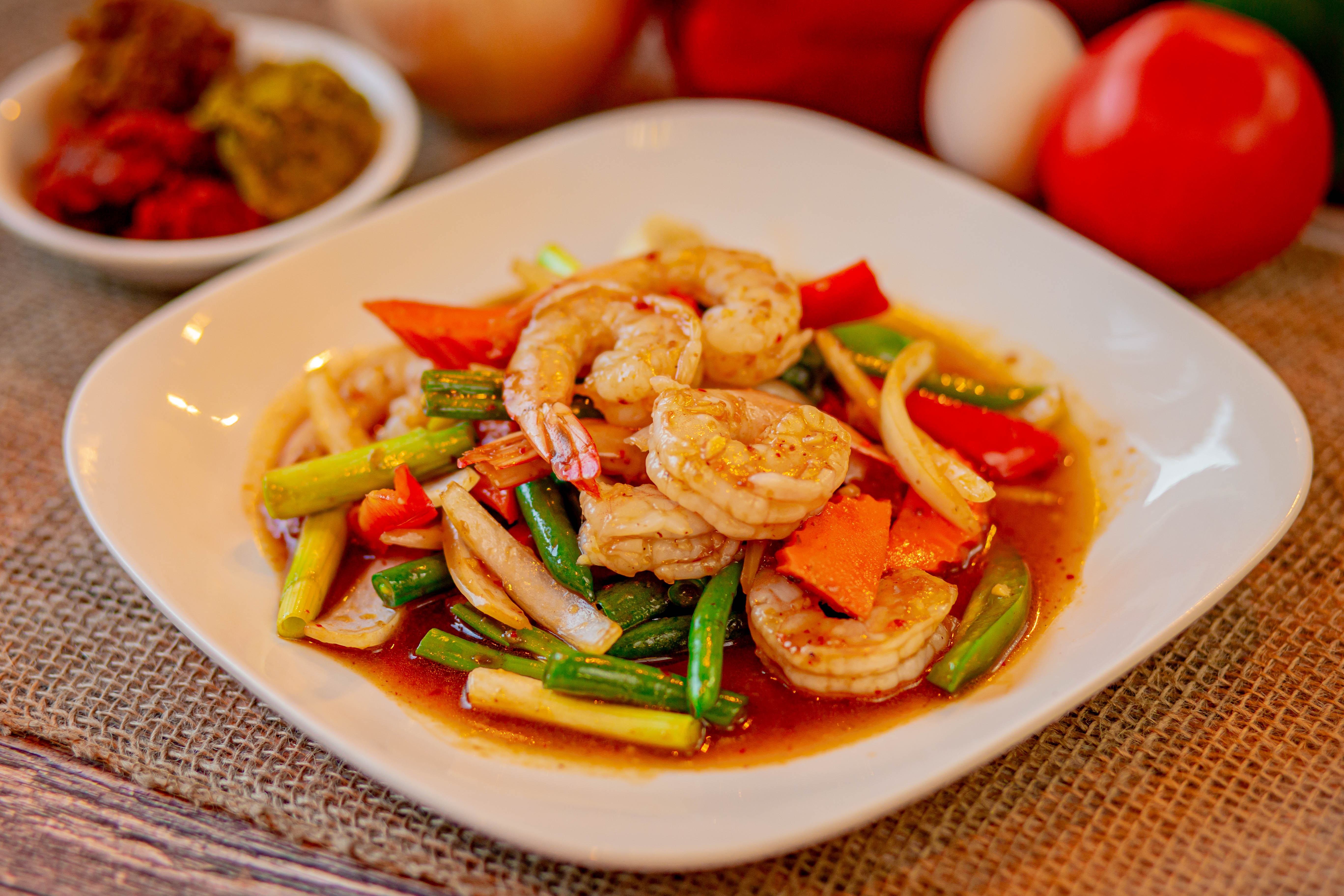 Arranged Food and Objects