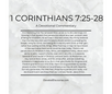 1 Corinthians 7:25-28