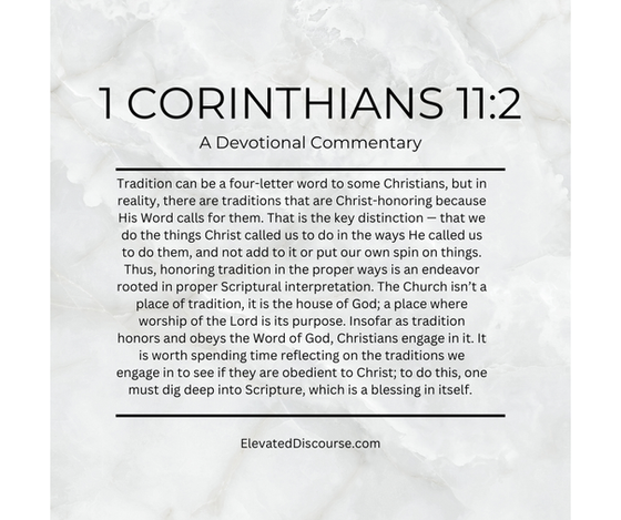 1 Corinthians 11:2