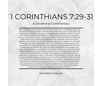 1 Corinthians 7:29-31