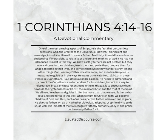1 Corinthians 4:14-16