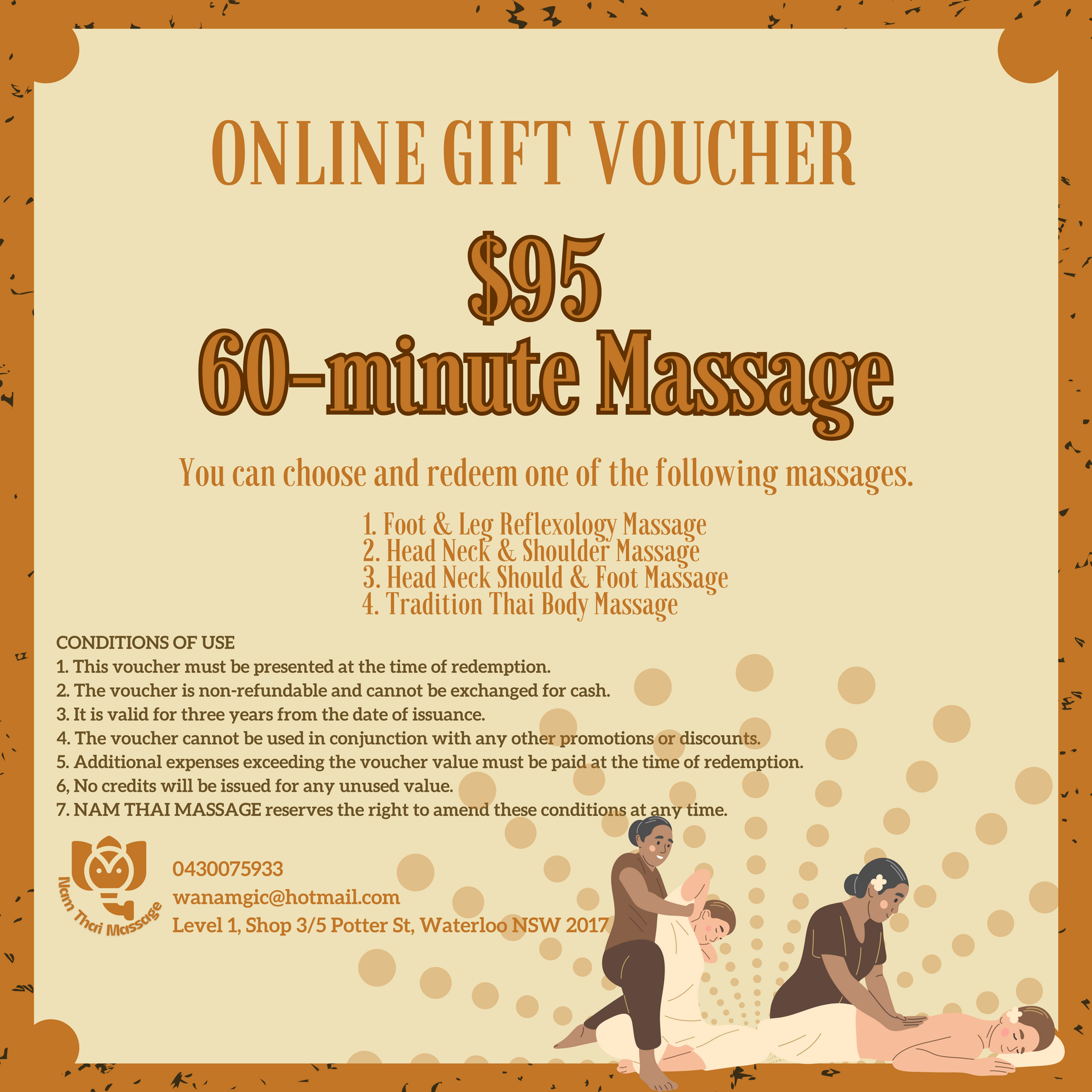60-minute Oil-Free Massage