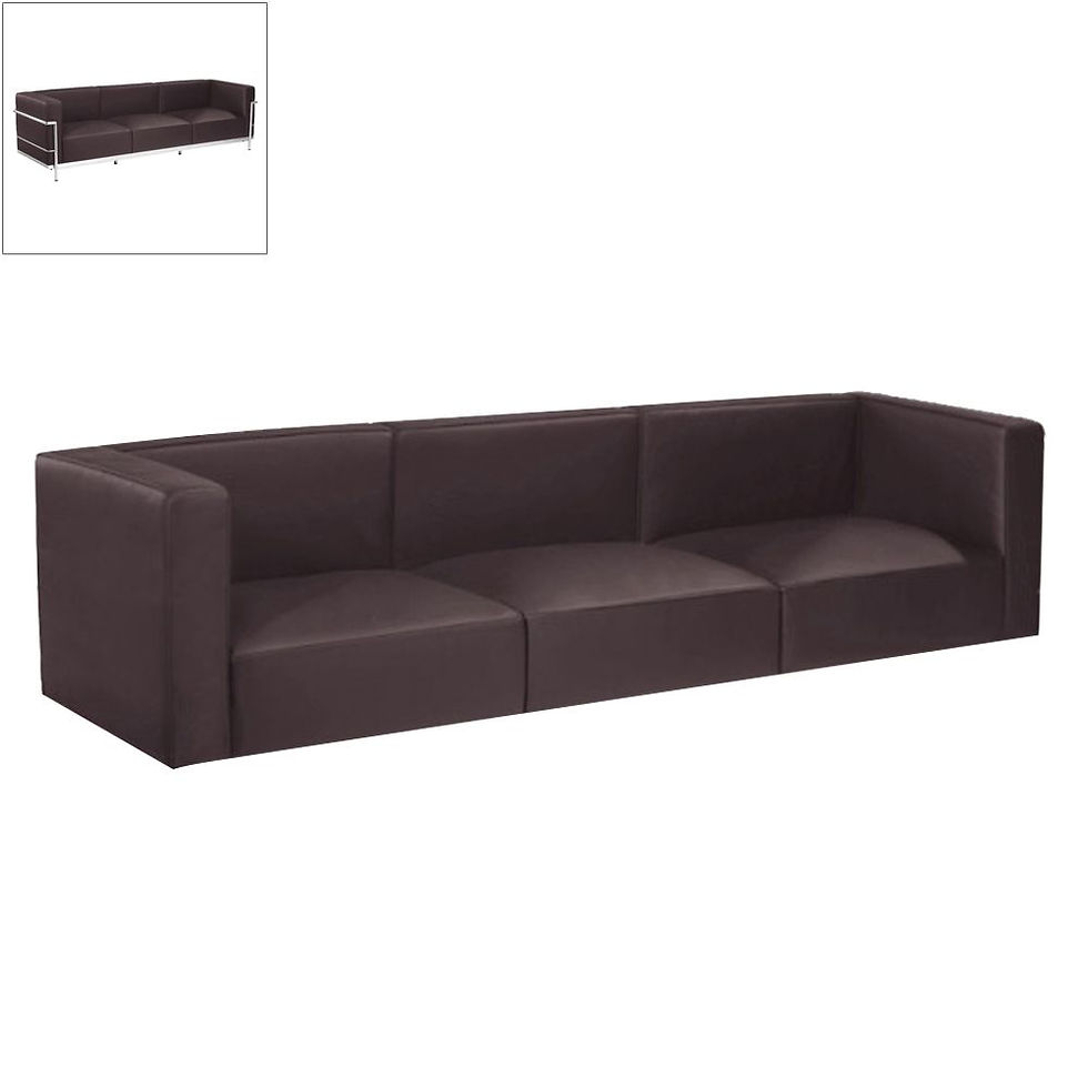 Thumbnail: LC3 THREE SEATER SOFA, COMPLETE CUSHION SET