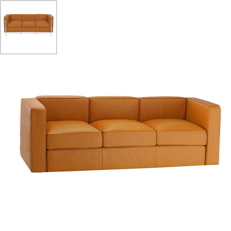 Miniaturbild: 3 SITZER SOFA NO 2 - KOMPLETTES KISSENSET