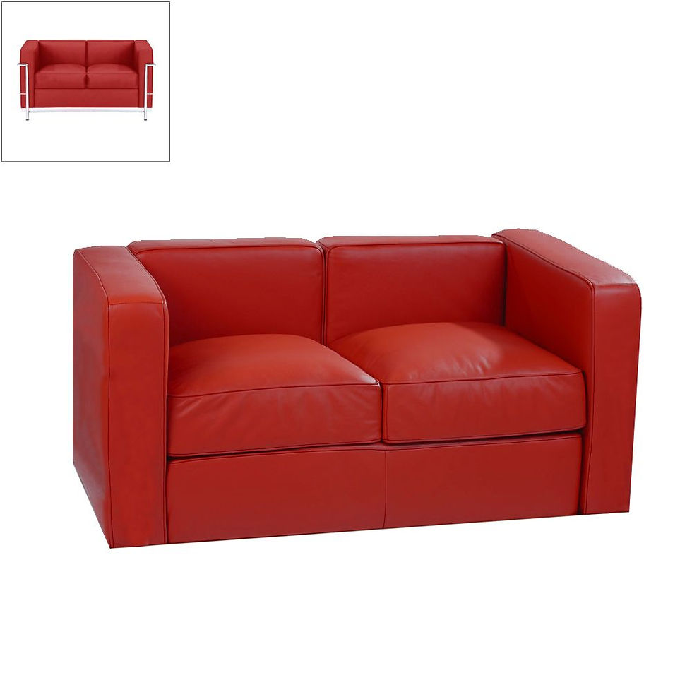 Thumbnail: LC2 TWO SEATER, COMPLETE CUSHION SET