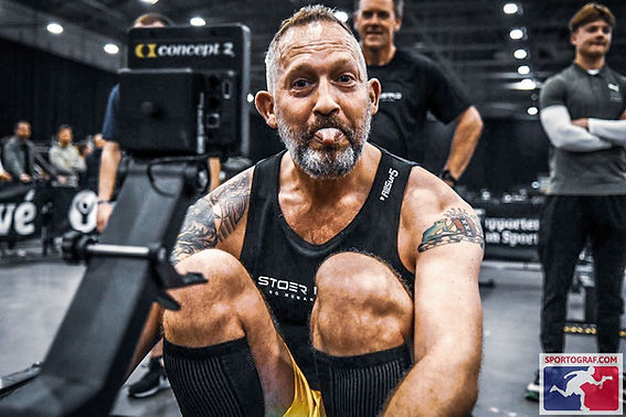 Foto van Stef Stieltjes die aan het sporten is