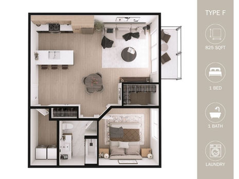 Suite F - starting at $1490
