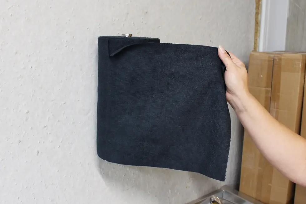 Miniaturbild: ROGGE Rolle 50 x Mikrofaser schwarz 30 x 30 cm